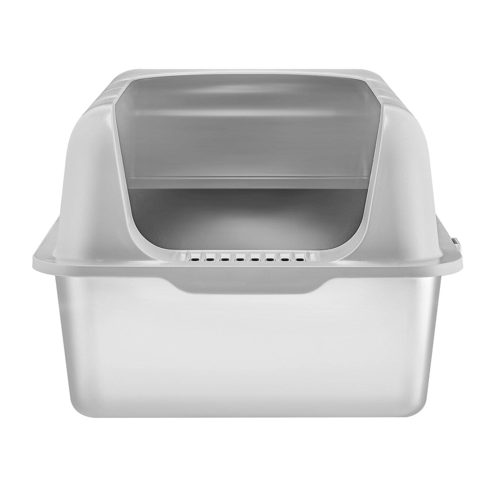 6 In Deep Cat Litter Box Odor-Free Litter Box With Filtering Foot Board_voghion.com